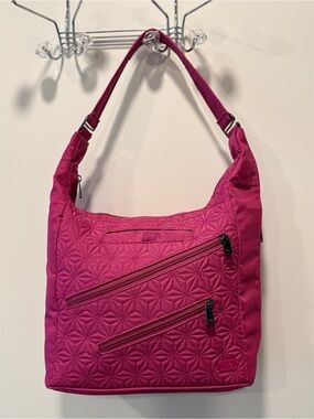LUG Quilted Shoulder Bag in Magenta - NWOT